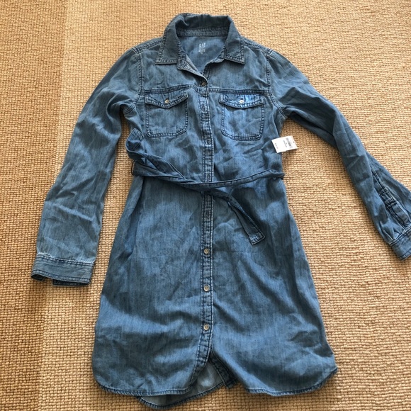 Gap Girls Denim Dress NWT Size XL Regular - Picture 1 of 4